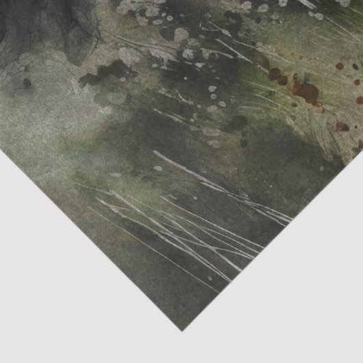 Dekoupage der weißen und schwarzen Wildpferde Seidenpapier (Detail)