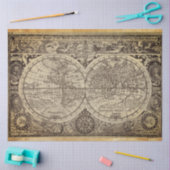 Dekoupage der Weltkarte Seidenpapier (Basteln)