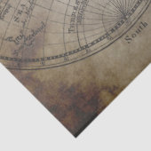 Dekoupage der Weltkarte Seidenpapier (Ausschnitt)