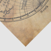 Dekoupage der Weltkarte Seidenpapier (Ausschnitt)