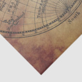 Dekoupage der Weltkarte Seidenpapier (Ausschnitt)