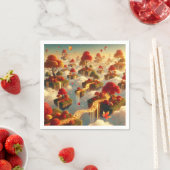 Dekoupage der Whimsical Autumn Floating Islands Serviette (Beispiel)