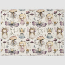 Dekoupage der Whimsicous Fairy & Mushroom Flower G