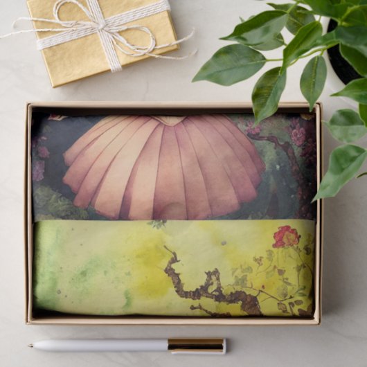 Dekoupage der Whimsistischen Alice im Wunderland Seidenpapier (Geschenk)