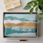 Dekoupage des abstrakten Blue River Seidenpapier (Geschenk)