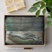 Dekoupage des ägyptischen Alligators Seidenpapier (Geschenk)