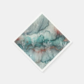 Dekoupage des Alkoholtupfers für Frost Fall Morgen Serviette (Ecke)