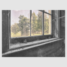 Dekoupage des alten Fensters