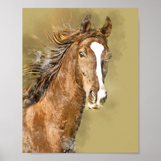 Dekoupage des amerikanischen Saddlebred Horses Poster (Vorne)