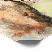 Dekoupage des amerikanischen Saddlebred Horses Poster (Ecke)