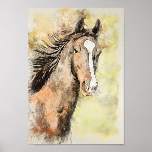 Dekoupage des amerikanischen Saddlebred Horses Poster (Vorne)