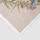 Dekoupage des antiken botanischen Krans Seidenpapier (Ausschnitt)