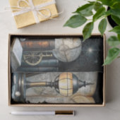 Dekoupage des Astronomen-Studios Globe Telescope Seidenpapier (Geschenk)