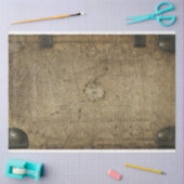 Dekoupage des Buchdeckels Seidenpapier (Basteln)