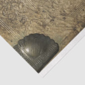 Dekoupage des Buchdeckels Seidenpapier (Ausschnitt)