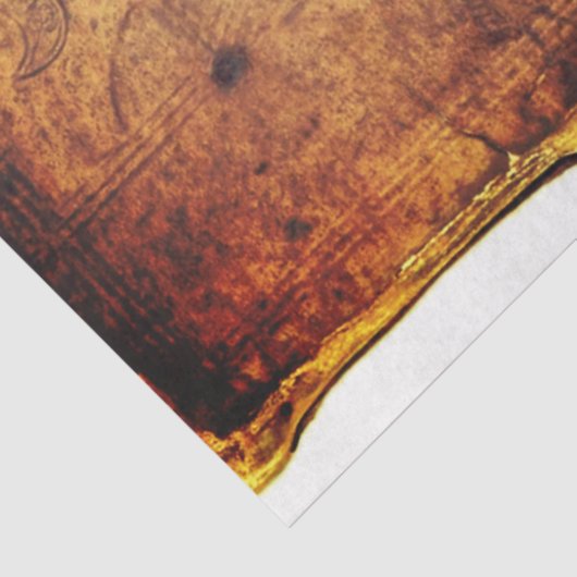 Dekoupage des Buchdeckels Seidenpapier (Ausschnitt)