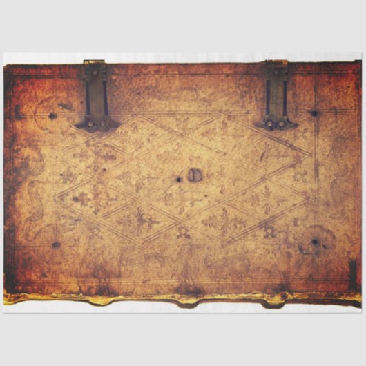 Dekoupage des Buchdeckels Seidenpapier (Vorderseite)