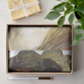 Dekoupage des Frauenprofils Seidenpapier (Geschenk)