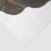 Dekoupage des Frauenprofils Seidenpapier (Ausschnitt)