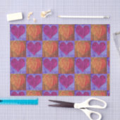 Dekoupage des Gewebepapiers - Art des Herzens Pop Seidenpapier (Handwerk)