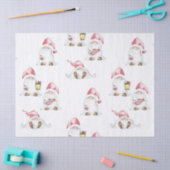 Dekoupage des Gewebepapiers - Weihnachtsgnomen Seidenpapier (Basteln)