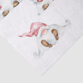 Dekoupage des Gewebepapiers - Weihnachtsgnomen Seidenpapier (Detail)