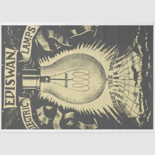 Dekoupage des Industriezweigs Edison Seidenpapier (Vorderseite)