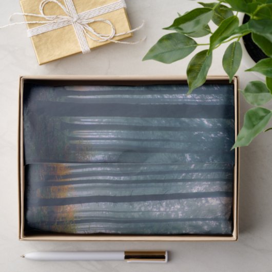 Dekoupage des Misty Forest Path Seidenpapier (Geschenk)