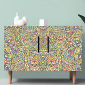 Dekoupage des modernen geometrischen Mosaik-Patchw Seidenpapier