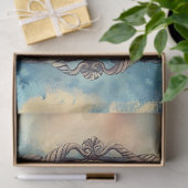 Dekoupage des Schiffs auf der Stormy Sea Rope Seidenpapier (Geschenk)