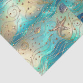 Dekoupage des Starfish Seepferds Seidenpapier (Detail)