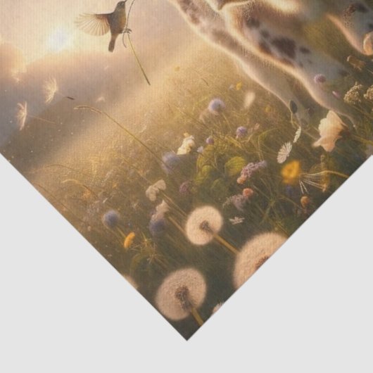 Dekoupage des Sweet Spring Calf | Bauernhof Seidenpapier (Ausschnitt)