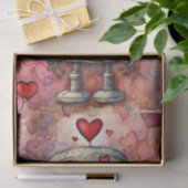 Dekoupage des Valentinstags Seidenpapier (Geschenk)