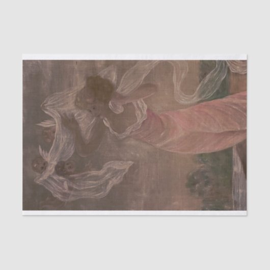 Dekoupage des viktorianischen Angel-Papiers Seidenpapier (Vorderseite)