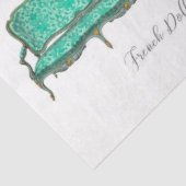 Dekoupage des Vintagen französischen Schlosses Min Seidenpapier (Ausschnitt)