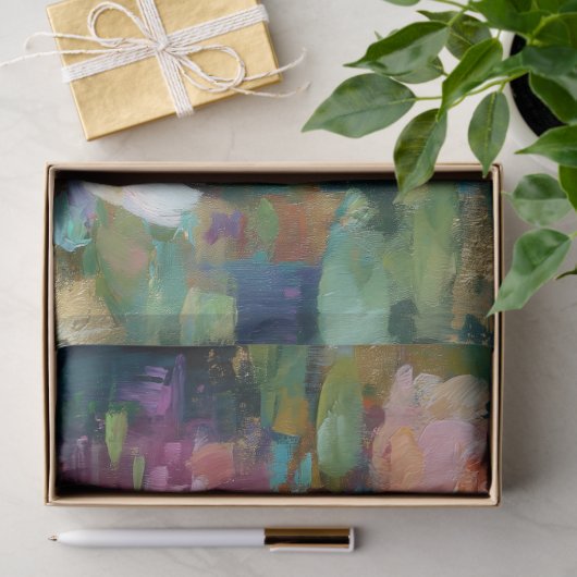 Dekoupage des Wasserlily Pond Seidenpapier (Geschenk)