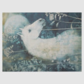 Dekoupage des weißen Horns Seidenpapier (Vorderseite)