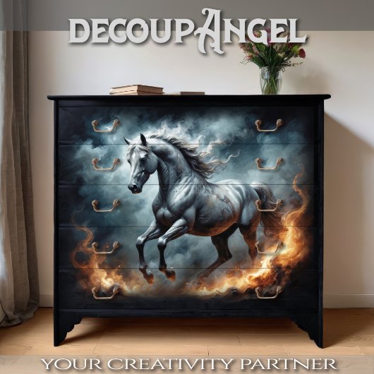 Dekoupage des Wilden Geistes Seidenpapier