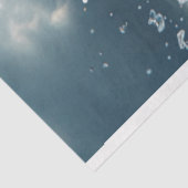 Dekoupage Digital Art Sea Turtle im Ozean Seidenpapier (Ausschnitt)