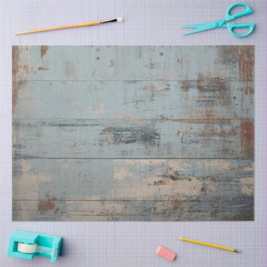 Dekoupage Distressed Light Blue Chip Hintergrund Seidenpapier (Basteln)