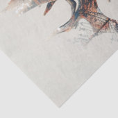 Dekoupage Double Exposure Deer Profile Seidenpapier (Ausschnitt)