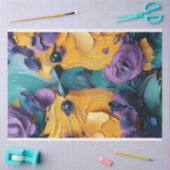 Dekoupage Exotic Conure Parrots Lebendig gefärbt Seidenpapier (Basteln)