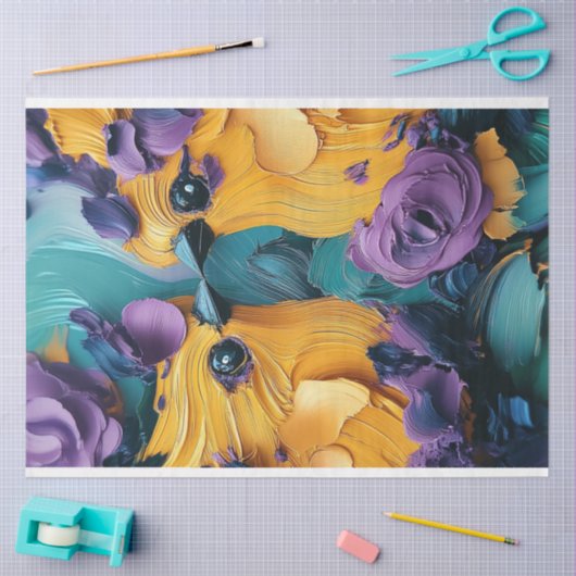 Dekoupage Exotic Conure Parrots Lebendig gefärbt Seidenpapier (Basteln)