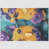 Dekoupage Exotic Conure Parrots Lebendig gefärbt Seidenpapier (Vorderseite)