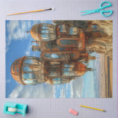 Dekoupage Fantasy Balloons Futuristische Landschaf Seidenpapier (Basteln)