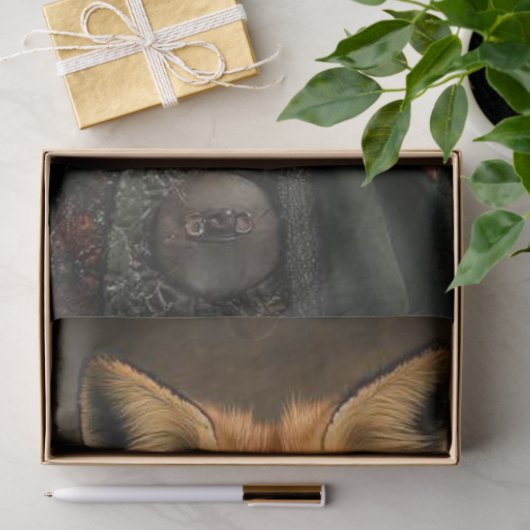 Dekoupage Fantasy Fox mittelalterliche Stilkunst Seidenpapier (Geschenk)