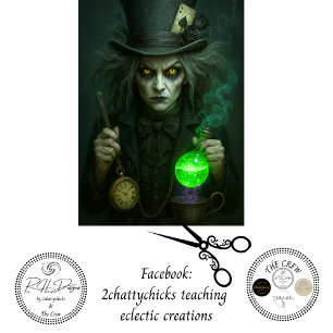 Dekoupage-Fantasykarte Herzdame Teetasse Seidenpapier