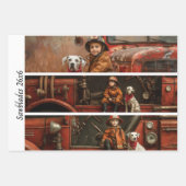Dekoupage-Feuerwehr-Tribut-Handsägen  Geschenkpapier Set (Vorderseite 3)