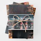 Dekoupage-Feuerwehr-Tribut-Handsägen  Geschenkpapier Set (Beispiel)