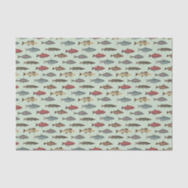 Dekoupage Fish Fish Green Geburtstagspartei Seidenpapier